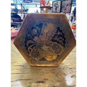 1920s-30 Artstyle Chocolate Metal Candy Box